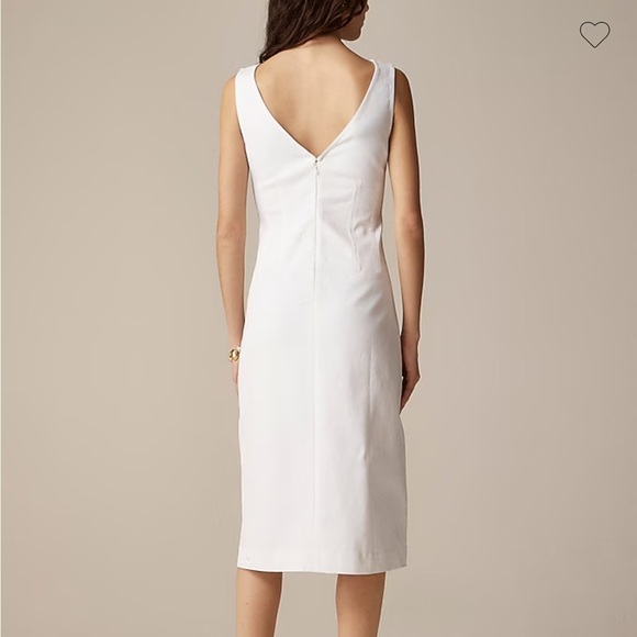 J crew Corset midi dress in stretch twill - Picture 3 of 5